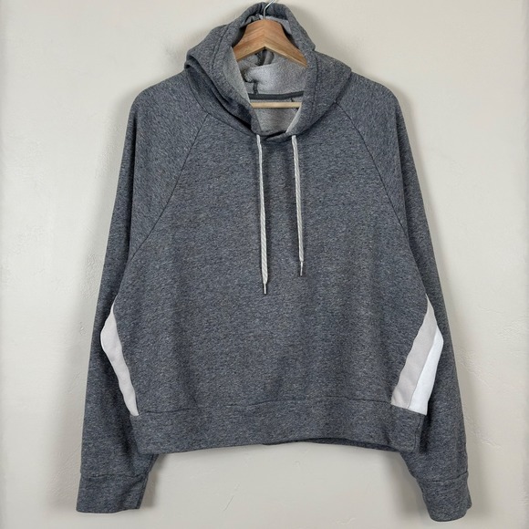 Vuori Tops - Vuori Sweatshirt Women L French Terry Pullover Hoodie Oversized Boxy Gray VW281
